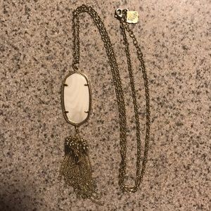 Kendra Scott White Pearl Pendant Necklace